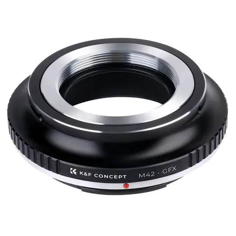 K&F CONCEPT Adattatore ad alta precisione per obiettivo M42 a Fuji GFX Mount Adattatore per montaggio obiettivo fotocamera