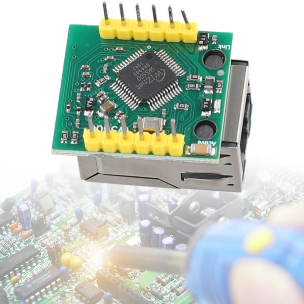 Модуль Ethernet W5500 W5500 USR-ES1 Конвертер SPI в LAN/Ethernet 3,3 В Сетевой модуль Ethernet Smart Electronics