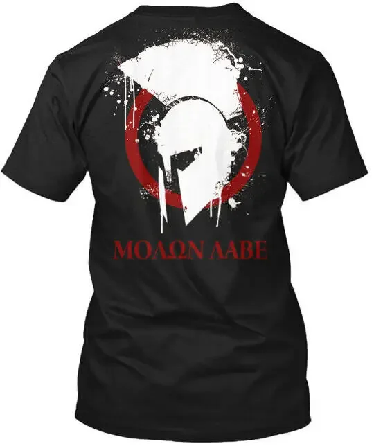 Molon Labe Spartan Warrior - Moaon Aabe T-Shirt 100% Cotton O-Neck Summer Short Sleeve Casual Mens T-shirt Size S-3XL