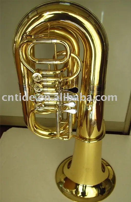 Standard 4/4 4 rotary key gold lacquer Tuba