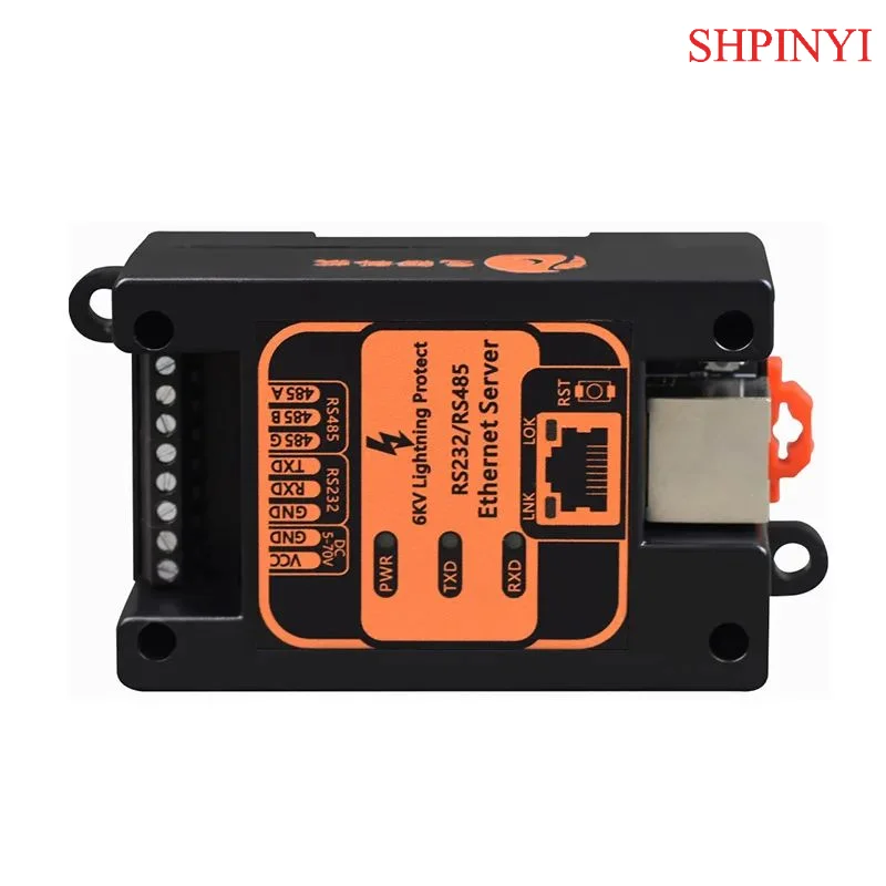 

Преобразователь RS485 в Ethernet промышленного класса на DIN-рейку, 1-портовый последовательный Ethernet-сервер RS232 RS485