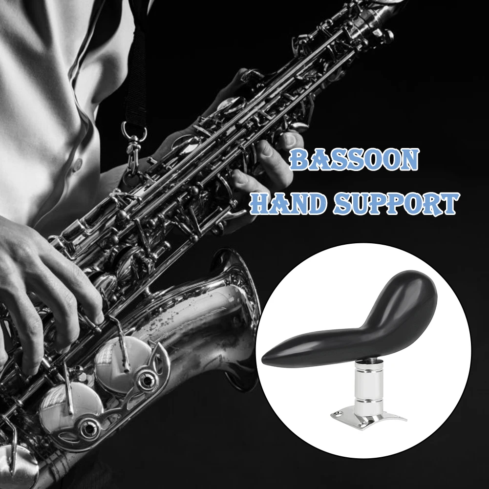 Removable Bassoon Finger Rest Set with Base Comfortable Hand Holder Saddle for Music Lover Bassoon Rest Holder