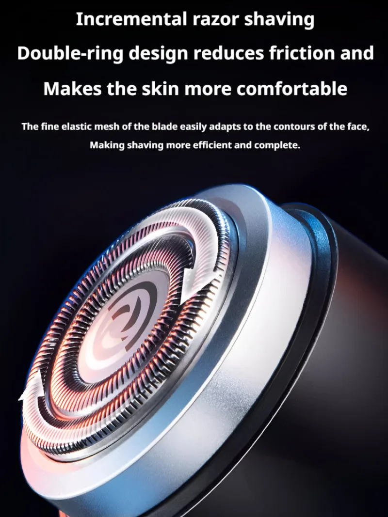 Men's Pocket Portable Mini Razor Travel Portable Full Body Wash Electric Head Sharpening Razor USB Recharge for Men image 5