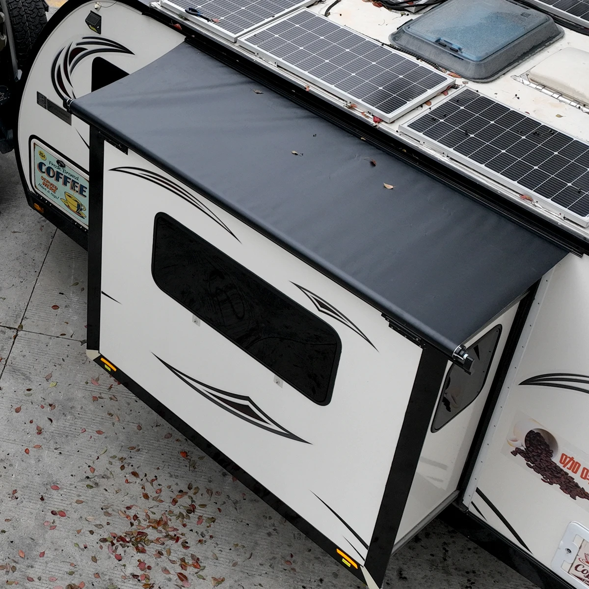 

Caravan Awning,Durable Modular RV Slide Out Awning RV Exterior Accessory with and Waterproof