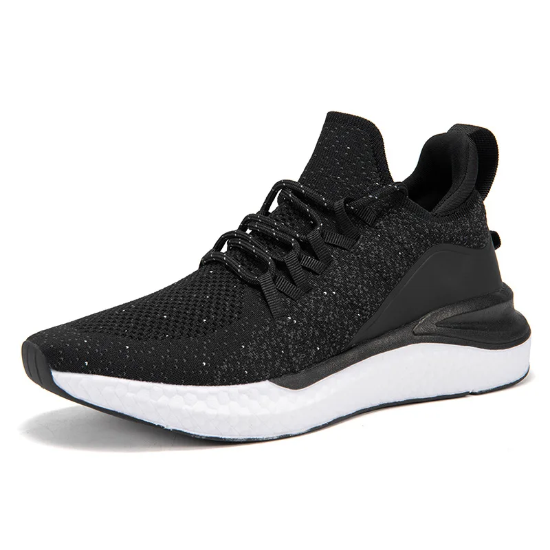 

New Men's Knitted Casual & Trendy Athletic Shoes: Anti - Torsion Balance Plate, Popcorn & Fishbone Design for Running.