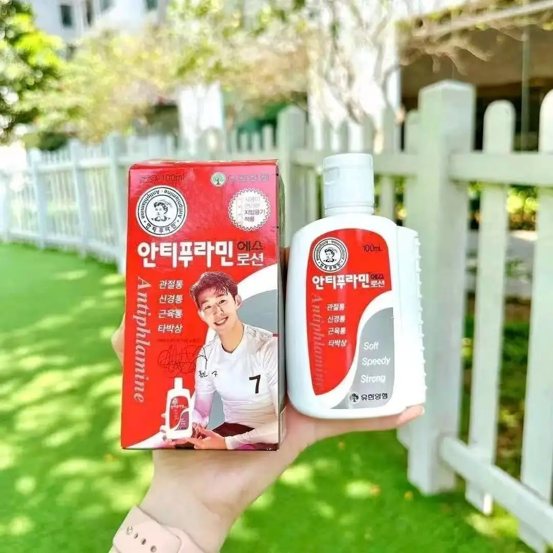 Korean Product Mentholatum Manshu Leun Liquid Ointment for Sprains Bruises Muscle Nerve and Joint Pain100ml