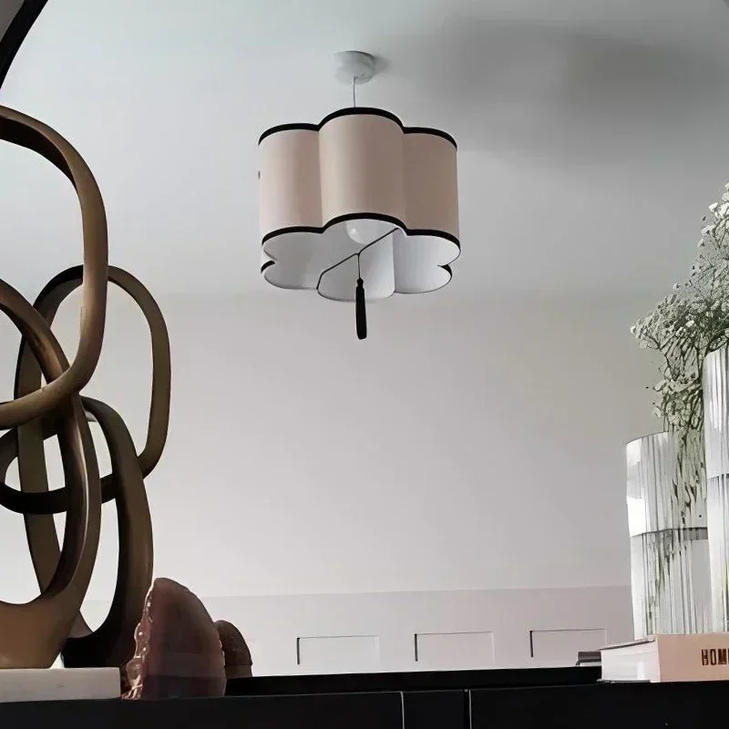 Nordic Fabric Chandelier Lamps Kitchen Bedroom Restaurant Bar Pendant Lights Home Decoration Lustre Lighting Droplight Luminaire