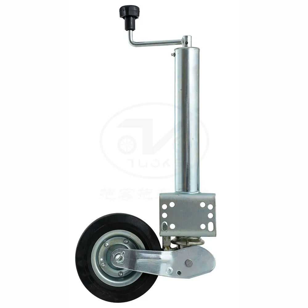 Trailer guide wheel jack 8 inch turn universal wheel outriggers support bracket knight wheel trailer RV