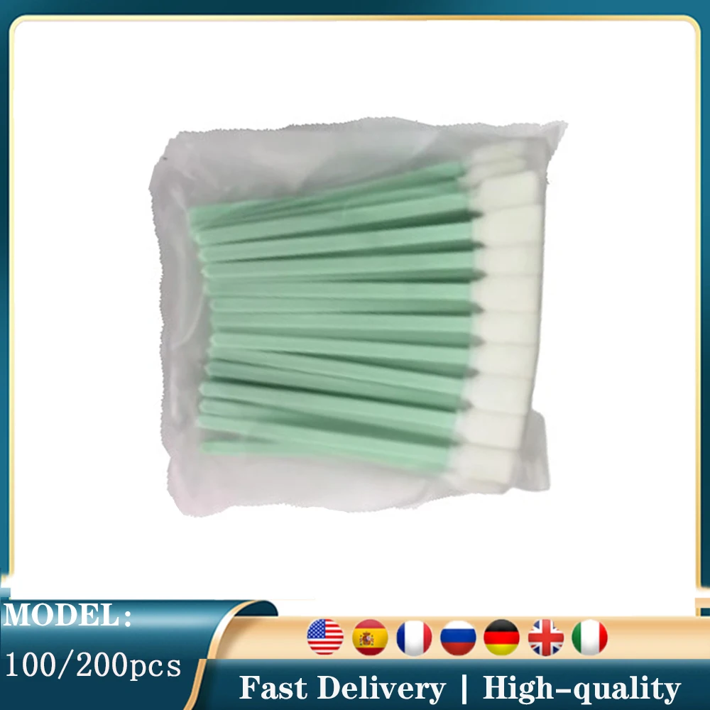 

100/200 шт. пена для чистки струйной печатающей головки, совместимая с Mimaki Mutoh Epson Roland, необходимый чистящий инструмент для печатающих головок