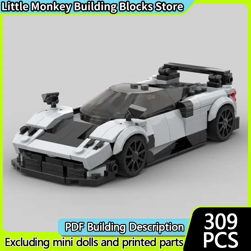

Speed Racing Car Model MOC Building Bricks Huayra BC Hypercar Modular Technology Children Holiday Gifts Assemble Toys Suit