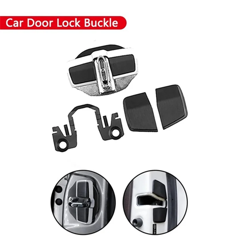 Practical Car Parts TRD Door Lock Buckle Stabilizer Protector Latches Stopper For Toyota Camry RAV4 Sienna Crown Yaris CROSS Hig