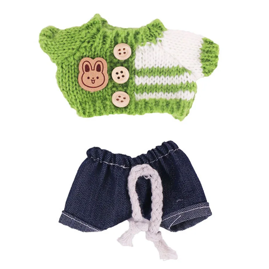 ชุดเสื้อผ้าลาบูบู |   อุปกรณ์ตกแต่งตุ๊กตา Labubu Sitting Party Bear ผ้าพันคอ หมวก น่ารัก