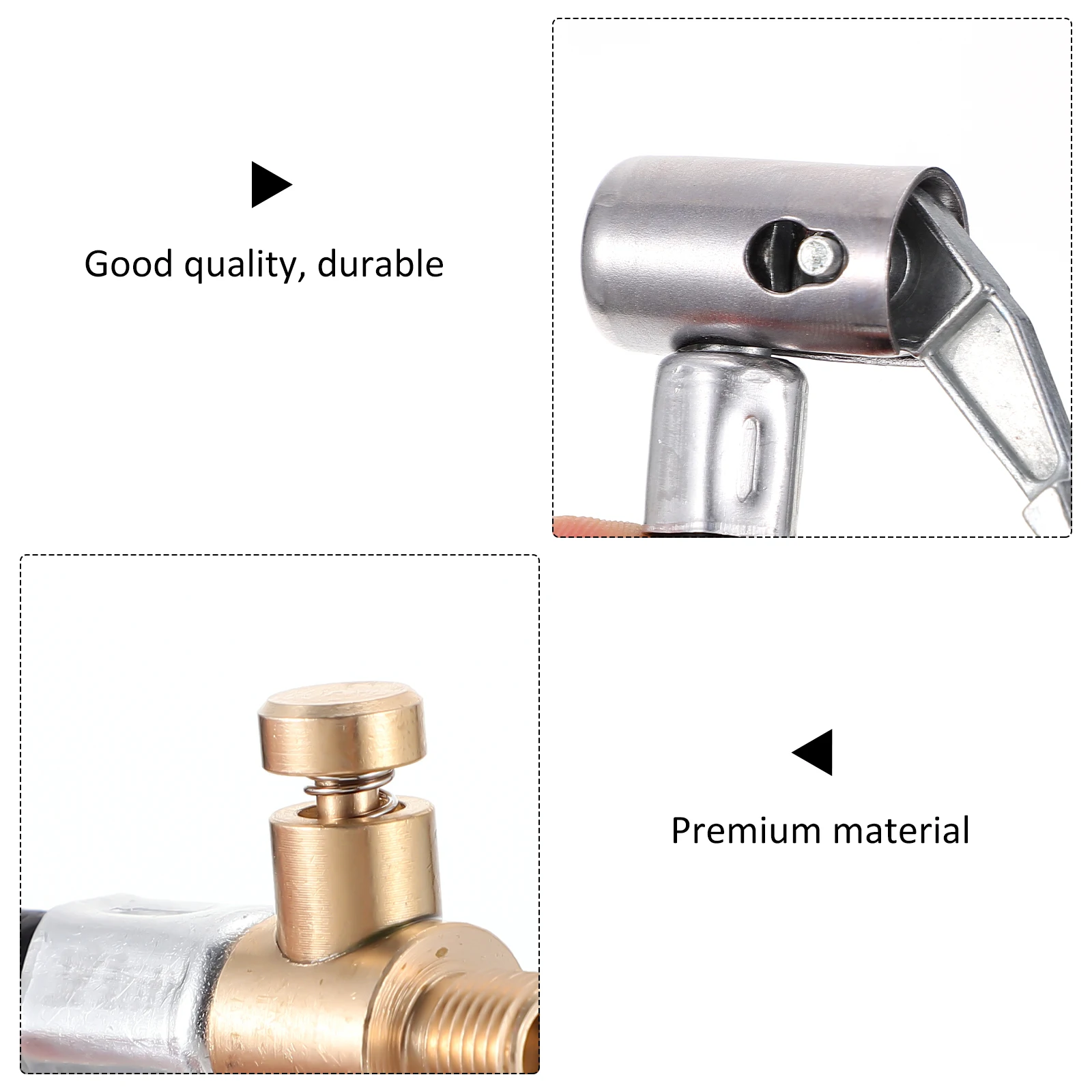 

Air Pump Tube Inflating Hose for Bike Tires Air Pump Extension Tube Balls Mattresses Lightweight Durable Rubber Metal