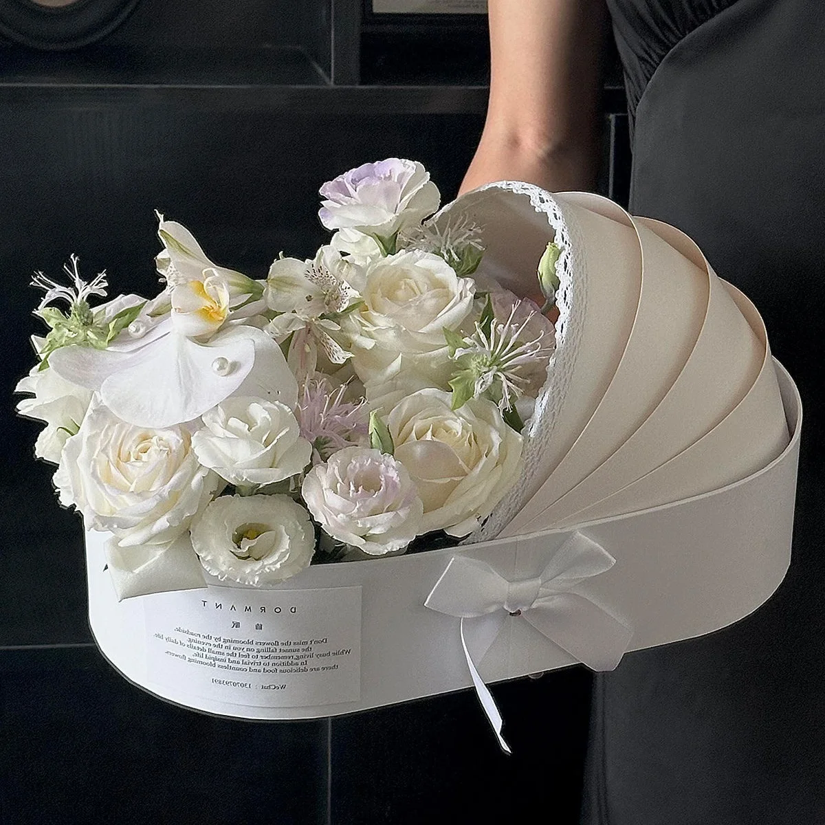 Caja de Regalo en Forma de Cuna para Pascua y Baby Shower, Recuerdo para Bodas y Fiestas de Cumpleaños, Cesta de Regalo para Dulces y Flores