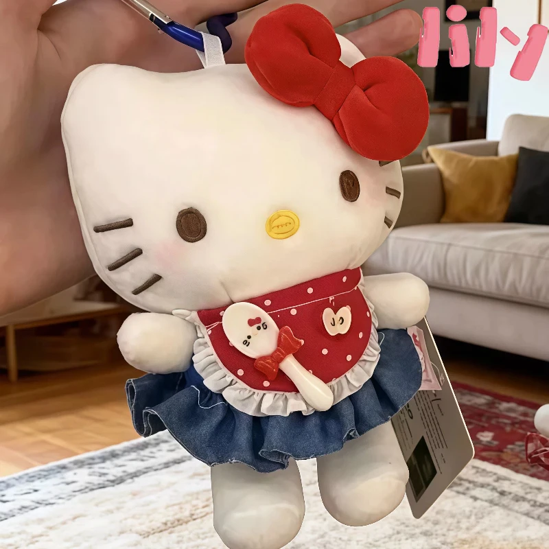 Popolare angelo KT gatto ciondolo borsa da ragazza peluche carino piccolo ciondolo bambola portachiavi decorazione appesa regalo di riempimento in cotone