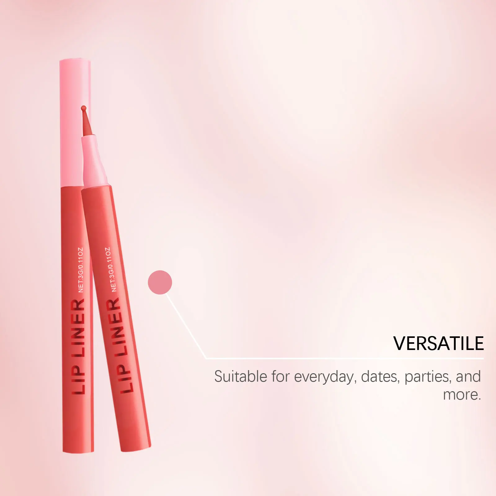 6 Colors Lip Lingerie Lip Liner Long Lasting Waterproof Stain Transfer Proof Smudge Resistant Color No Bleed Formula Cosmetics