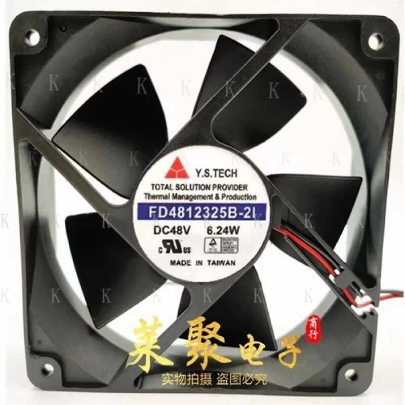 

C FOR Y.S.TECH FD4812325B-2I 12032 DC48V 6.24W 12CM 2-Wire Cooling Fan