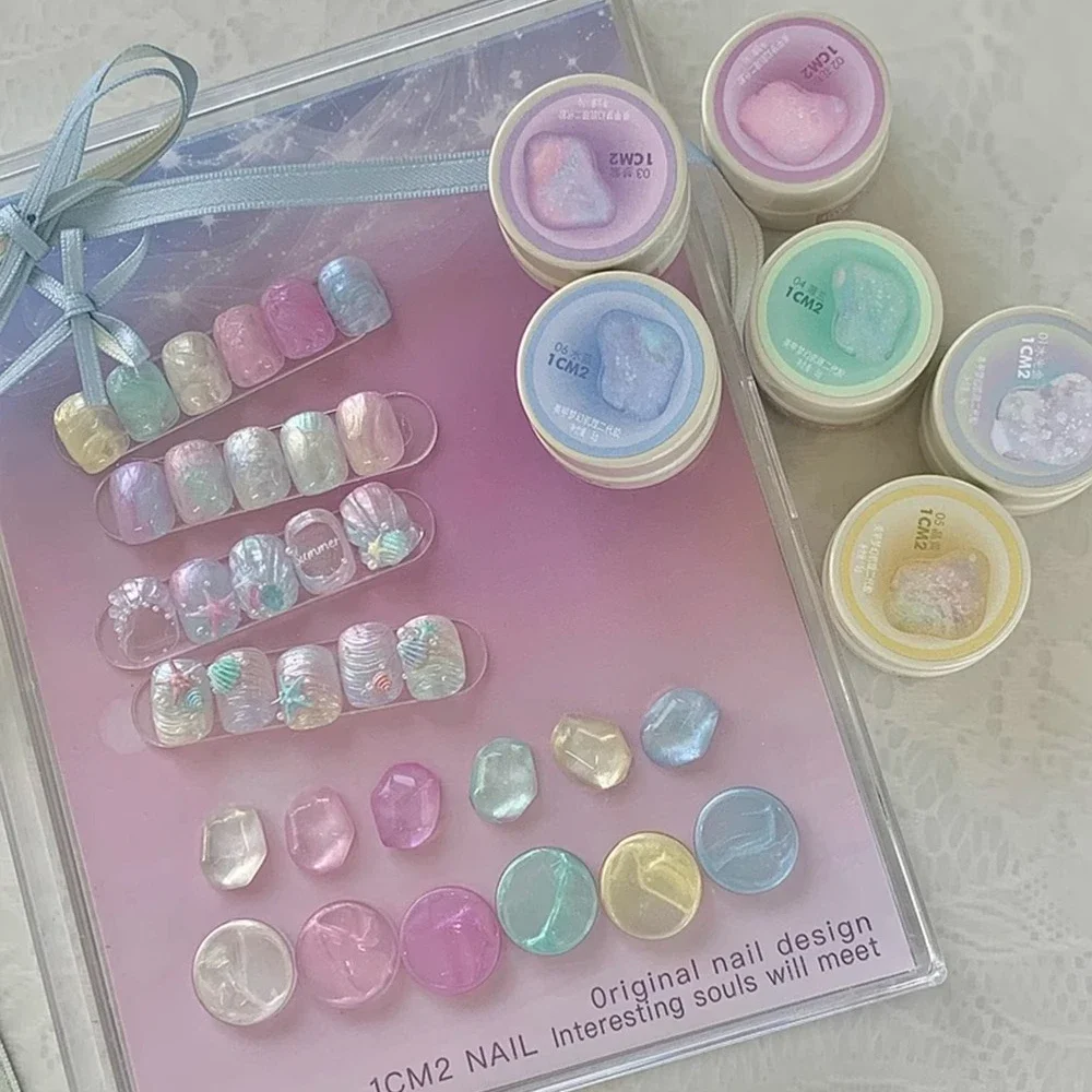 Żel do paznokci 3D Sculpture Painting, ulepszony, solidny, rzeźbiący, perłowy kremowy lakier żelowy, efekt Aurora, malowane kwiaty, narzędzie do manicure.