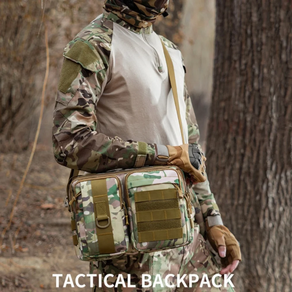 

Multi-functional Outdoor Tactical Shoulder Bag Handbags for Men Camping Hiking Travel Climbing Fishing Sling Crossbody Bag