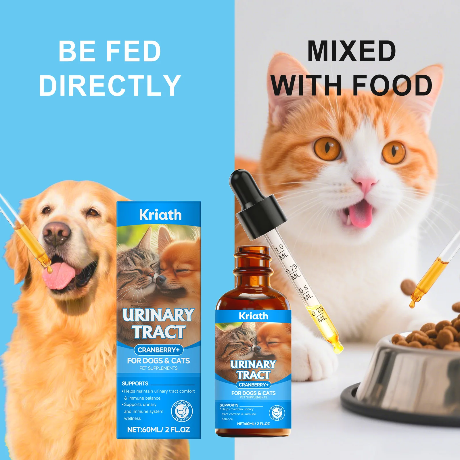 

Капли для ухода за телом питомцев FANDAO для кошек и собак - мягкое ежедневное питание, поддержка кожи и шерсти на основе растительной формулы, полезные для здоровья