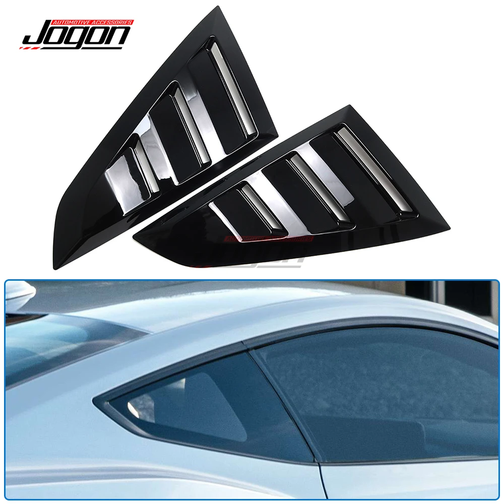 

2Pcs Car Rear Winow B-pillar Triangle Panel Cover Sticker Trim Accessories For Ford Mustang Dark Horse EcoBoost GT S650 2024+