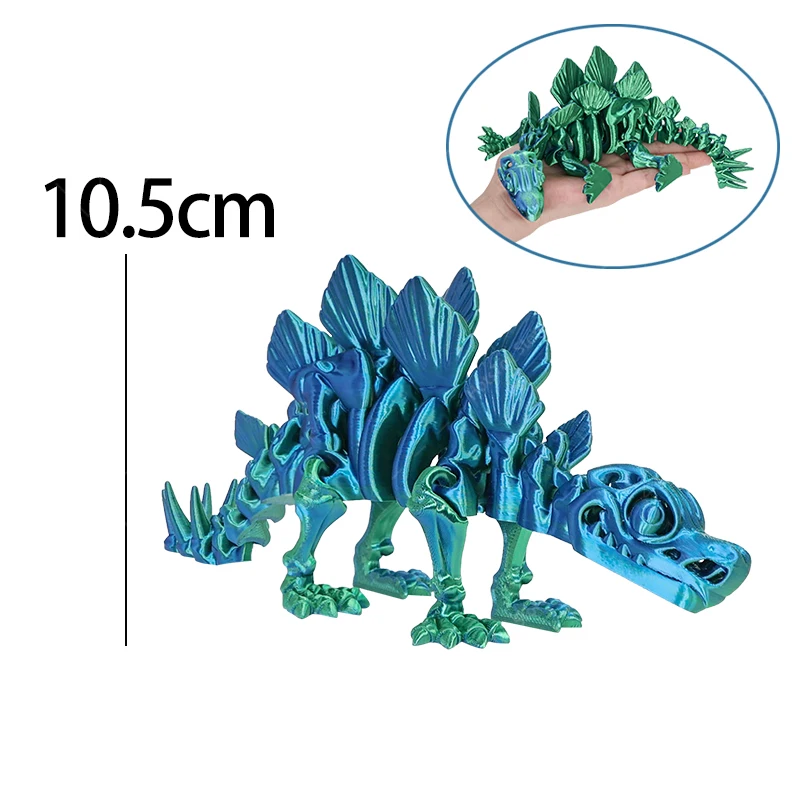 2024 Dragon Movable Joint Decoration Toy Big-mouth Dinosaur Model Tyrannosaurus Rex 3D Printed Crocodile Skull Gragon with Wings