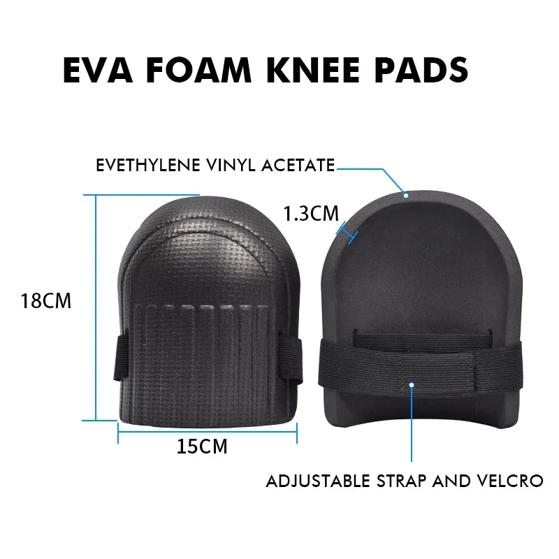 1 Pair Thickened Knee Pads for Tile, Mud, and Brick Work – Durable Floor and Garden Protection for Manual Labor