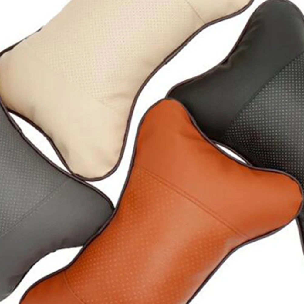 

2pcs Pillow Car Cervical Support Cushion Soft Headrest for Posture Protection Neck Protector Universal Fit