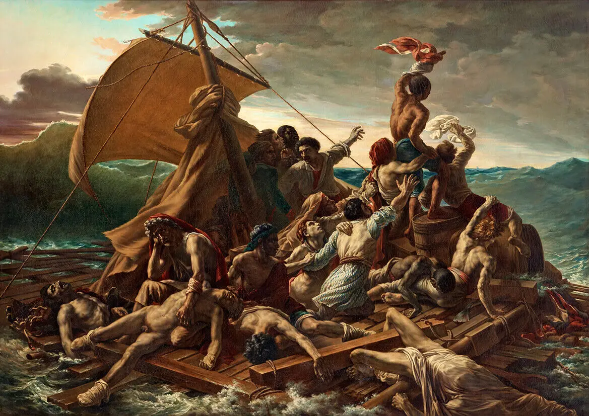 

The Raft of the Medusa, Art Picture Print Silk Poster, Home Wall Decor