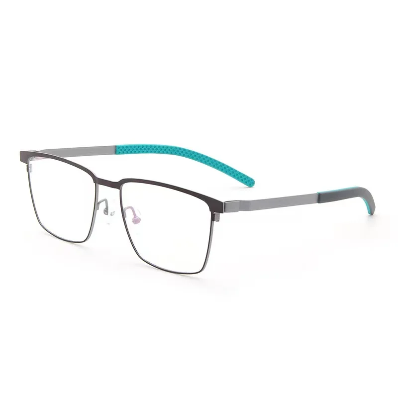 

55mm Pure Titanium Eyeglasses Frame Men Square Eyewear New Male Classic Full Optical Prescription Glasses Frames 025