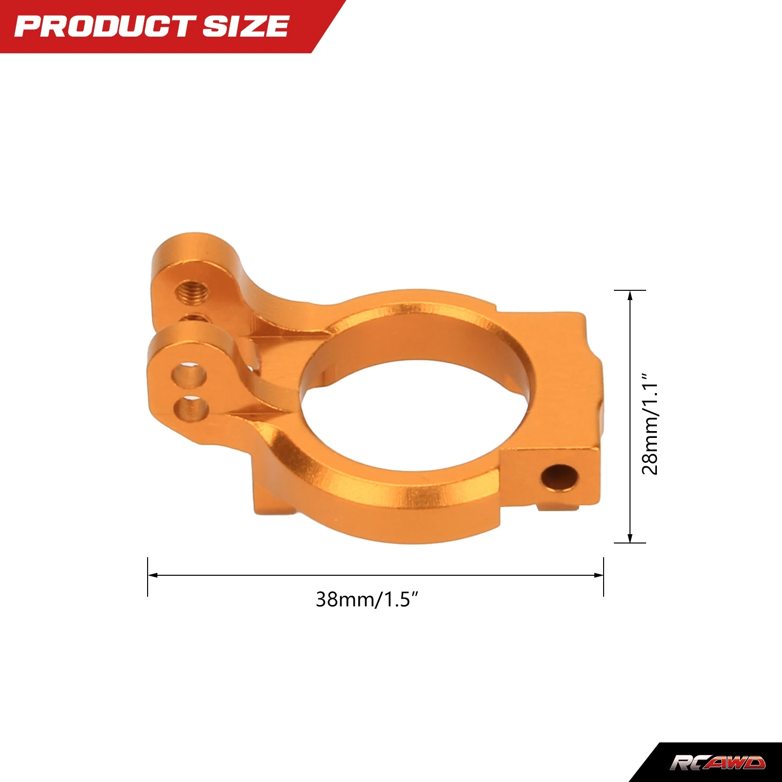 C Hub Carrier(l/r) Aluminum For Rc Hobby Model Car 1/10 Axial Yeti Rock Racer Desert Buggy Crawler Upgraded Hop-Up Parts AX90026
