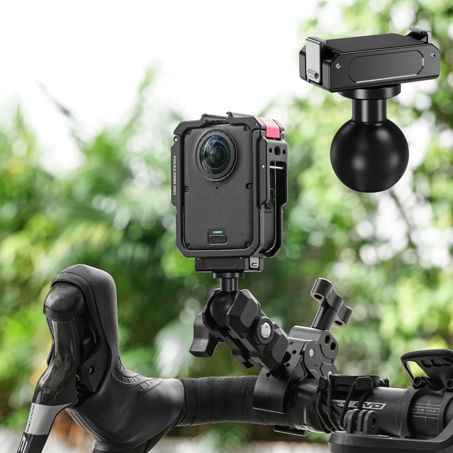 1 Inch Ball Head Magnetic Quick Release Mount for DJI Action 6 Osmo Nano Camera Clamp 1/4 ARRI Base for Vlog Content Creation
