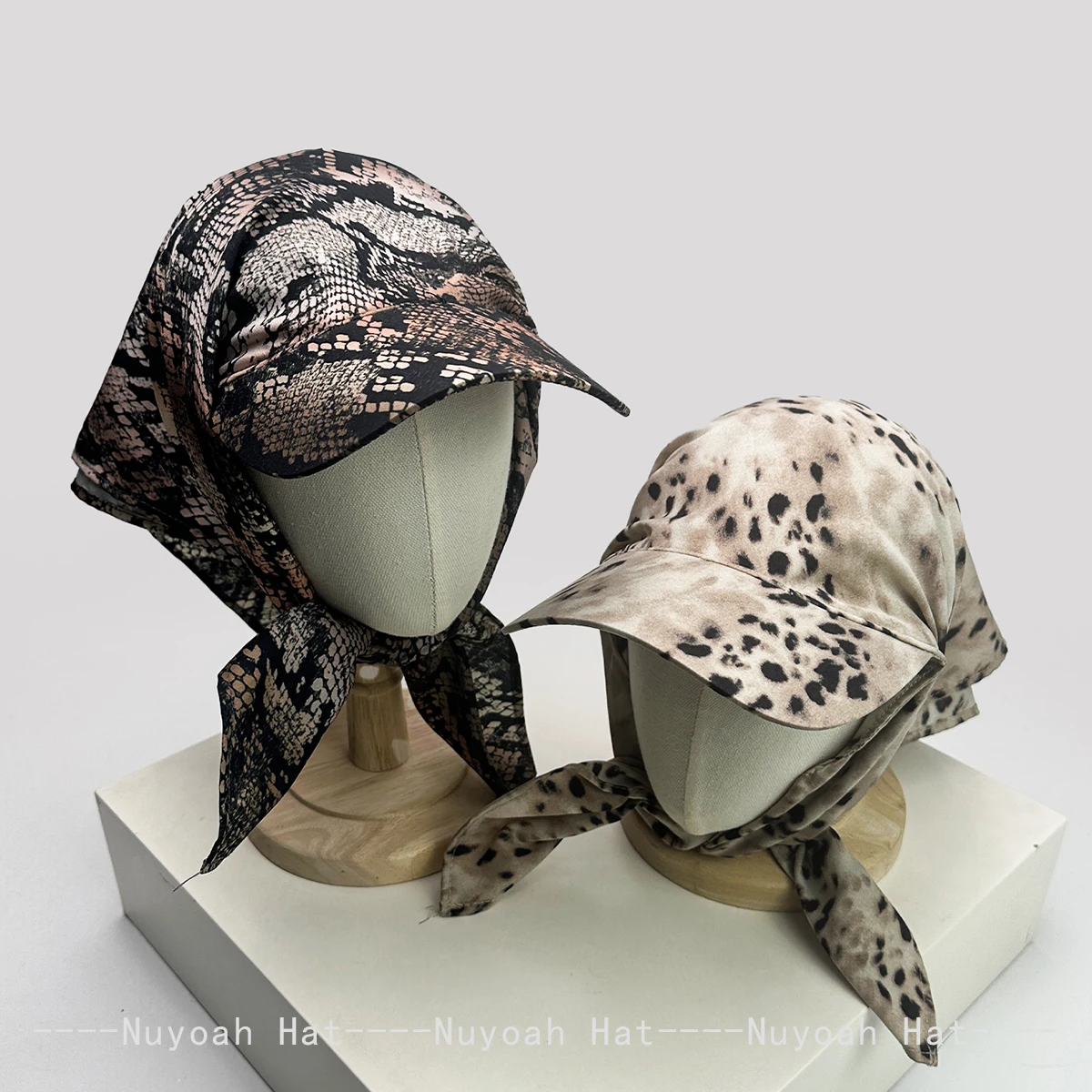 Hip-hop Niche Snake Pattern Leopard Print Visors Hats Sunshade New Men Women Street Versatile Retro Personal Peaked Caps Fashion