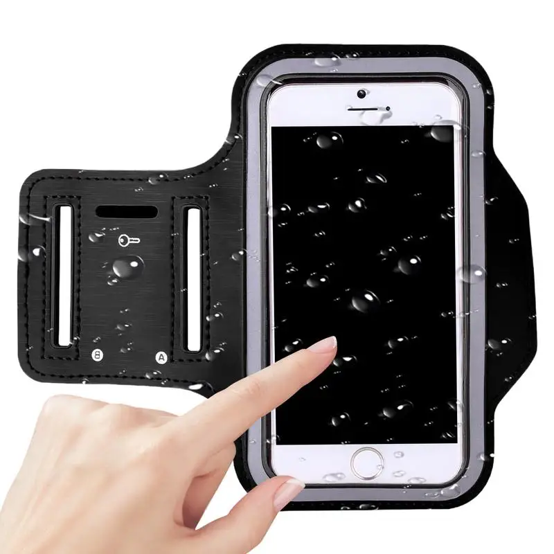 Phone Holder For Running Waterproof Arm Band For Phone For Running Reflective Adjustable Lightweight Shockproof Storage Bag With