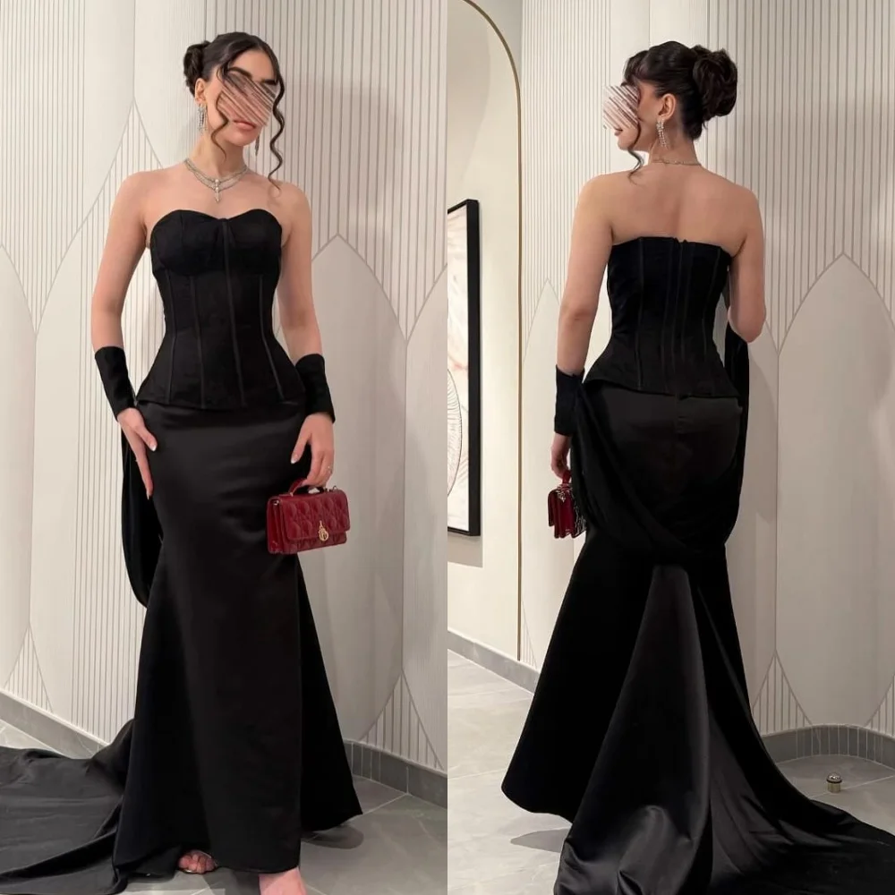 تخصيص الأحجام البسيطة المتاحة الطية حورية البحر فساتين طويلة حمالة فساتين مناسبة مخصصة عالية الجودة النمط الصيني