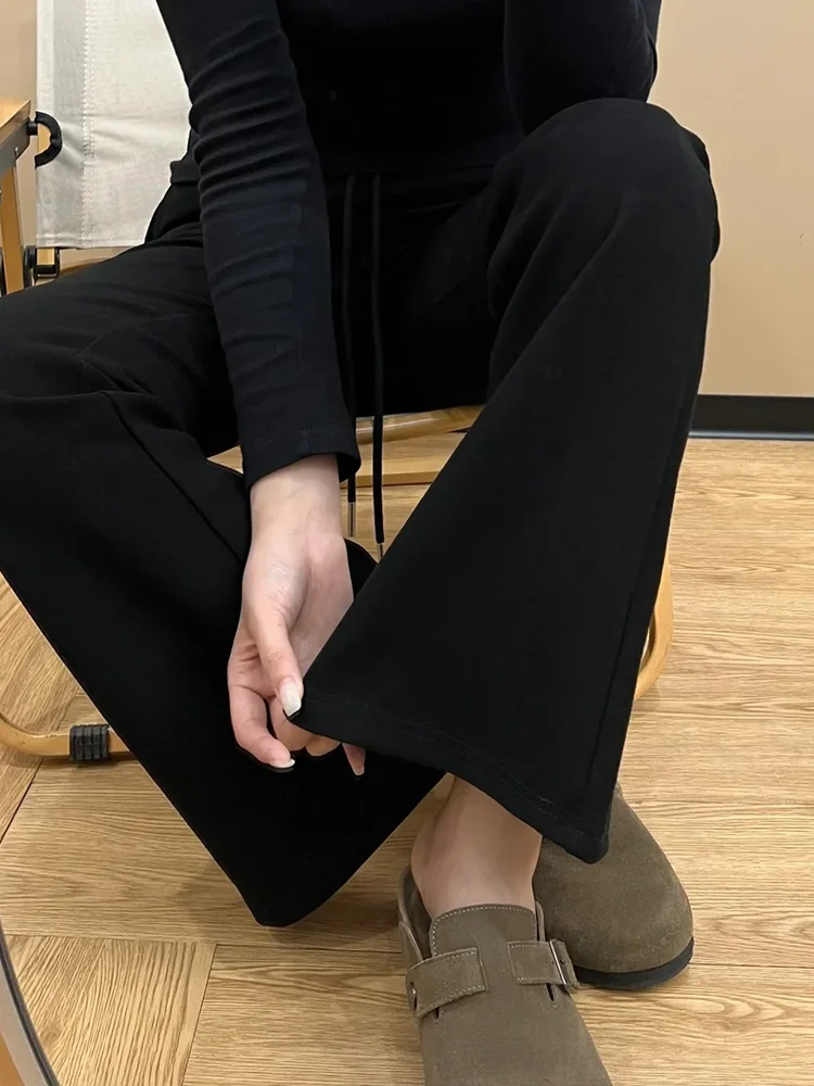 بنطلون يوجا نسائي كاجوال مقاس كبير 75، بنطلون رياضي صيفي واسع الساق، بنطلون طويل مريح وخفيف الوزن للتنحيف