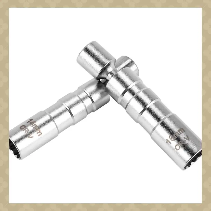 

AB45 14 мм и 16 мм Тонкостенная магнитная поворотная розетка для свечей зажигания — 3/8-дюймовый привод, 12-точечный инструмент для снятия розетки зажигания — Поворотный E