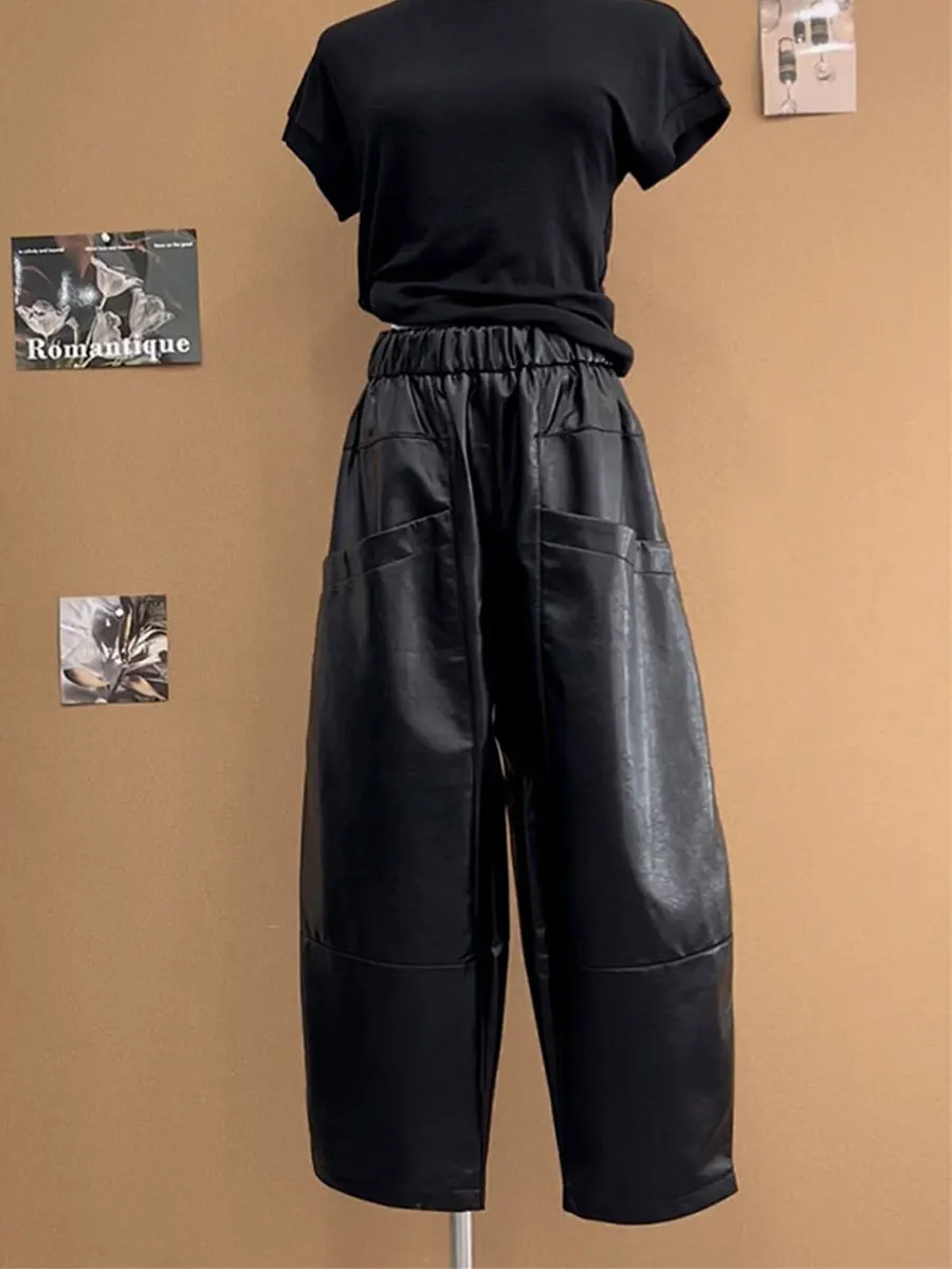 

High Waist Wide Leg Casual Pants Women's Loose Fit Fce Lined Bootcut Trousers Casual Straight Leg Pants Autumn Winter