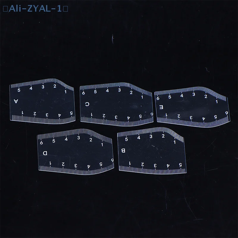 【ZYAL-1】5個入り 耐久性のある眉シェーピングステンシル 携帯用インスタント眉シェイパー 描画用眉デザイン定規 ギフト