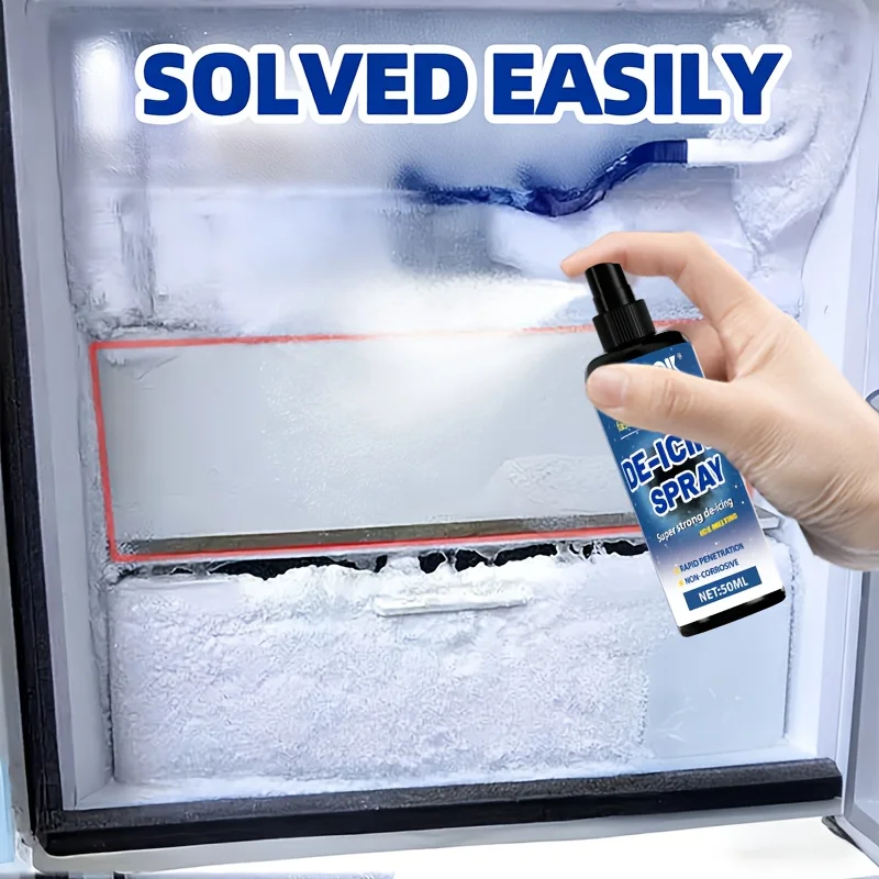 Refrigerator& Freezer De-Icing Agent - Fast-Acting Defrost Liquid,Anti-Freeze Suitable for Freezers,Household Freezing Equipment