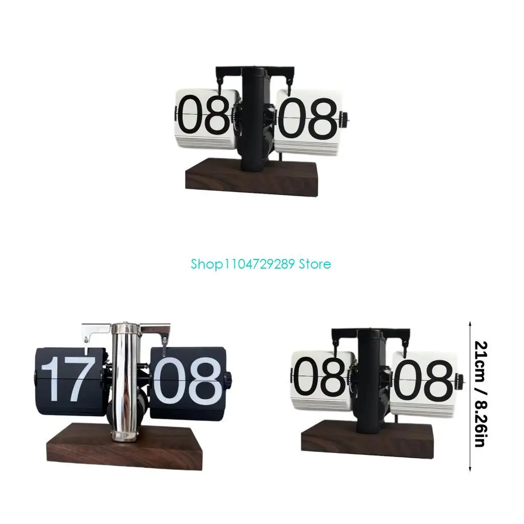 

D8KE Automatic Wooden Clock 24 Hour Quiet Operation Movement Home Decors