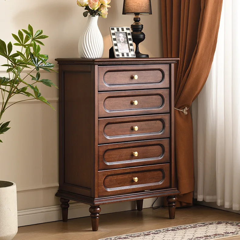 

Bedroom locker living room wall drawer cabinet American retro
