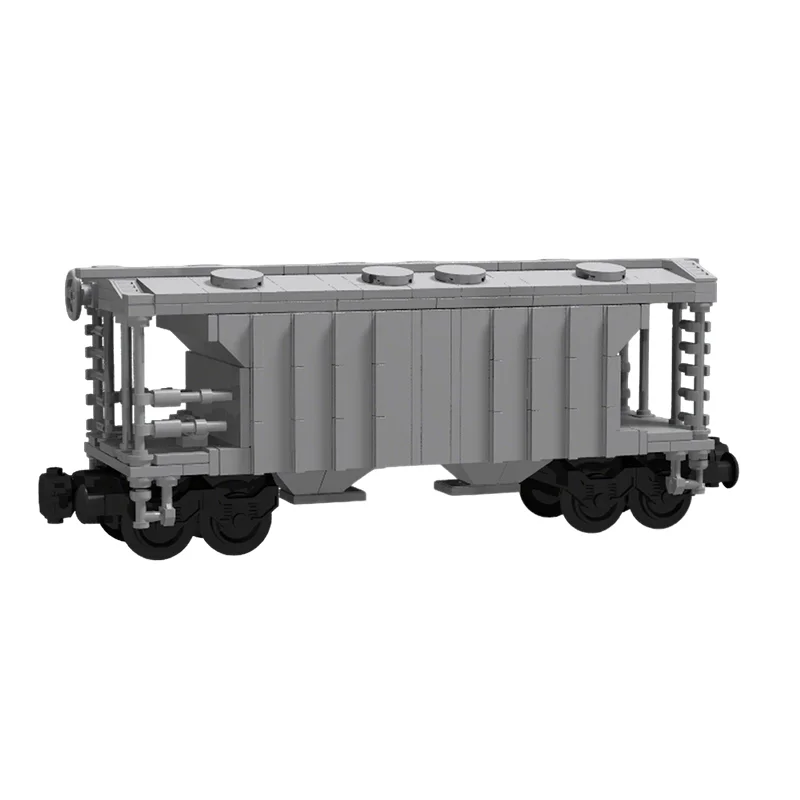 

394pcs MOC Pullman Standard 2 Bay Covered Hopper City Trains Model Building Blocks Architecture Toys Christmas Gifts Education