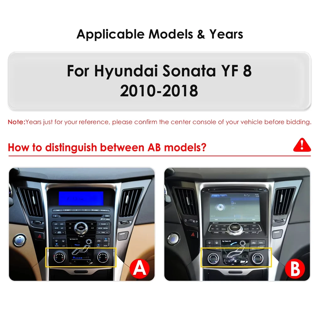 9.7 Android for Hyundai Sonata YF 8 2010-2018 Tesla Style Screen Car GPS Navigation Stereo Headunit Auto Radio Player Carplay 4G