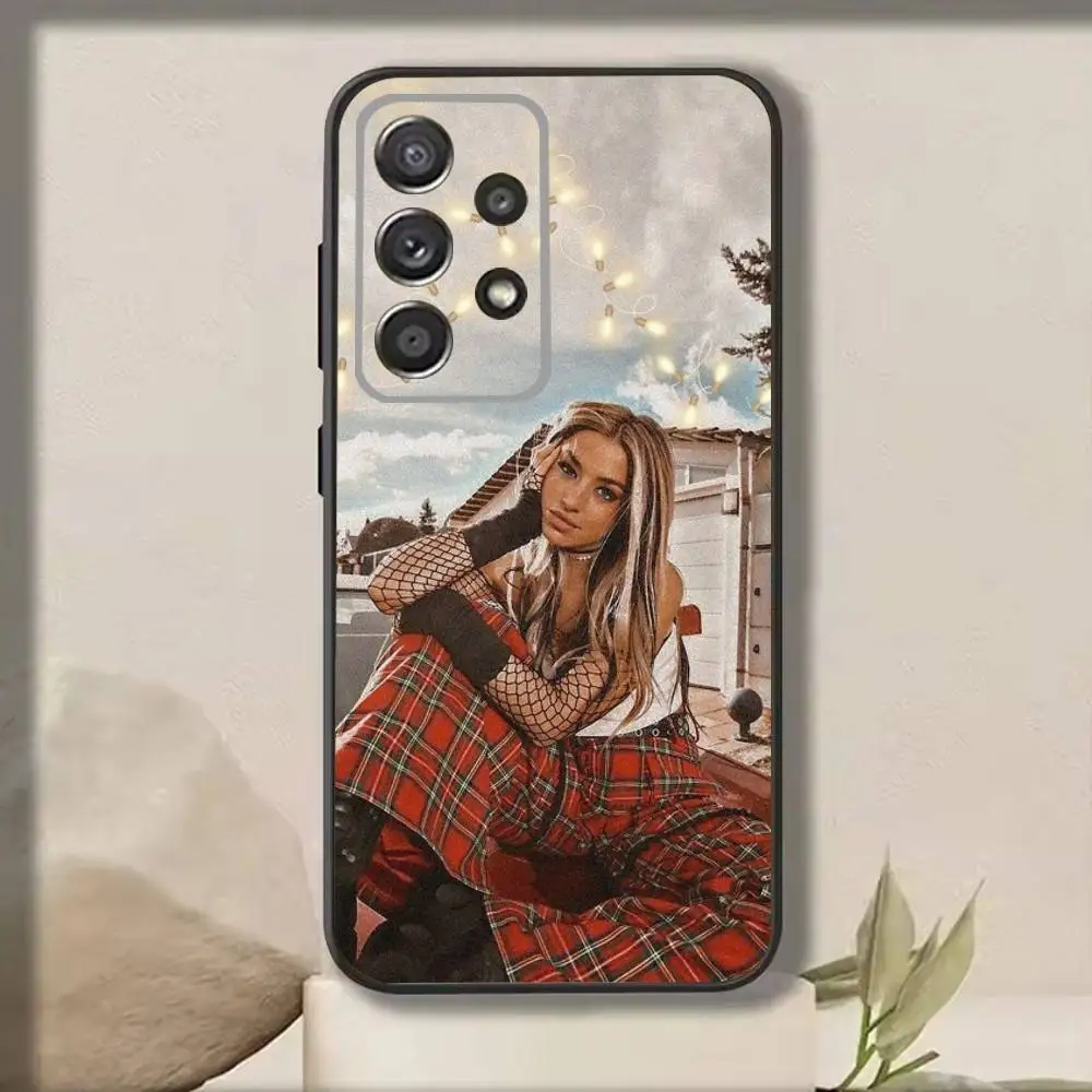 Music Singer L-lola Indigo Phone Case For Samsung S25,S24,S21,S22,S23,S30,Ultra,S20,Plus,Fe,Note,10,9,5G Black Cover