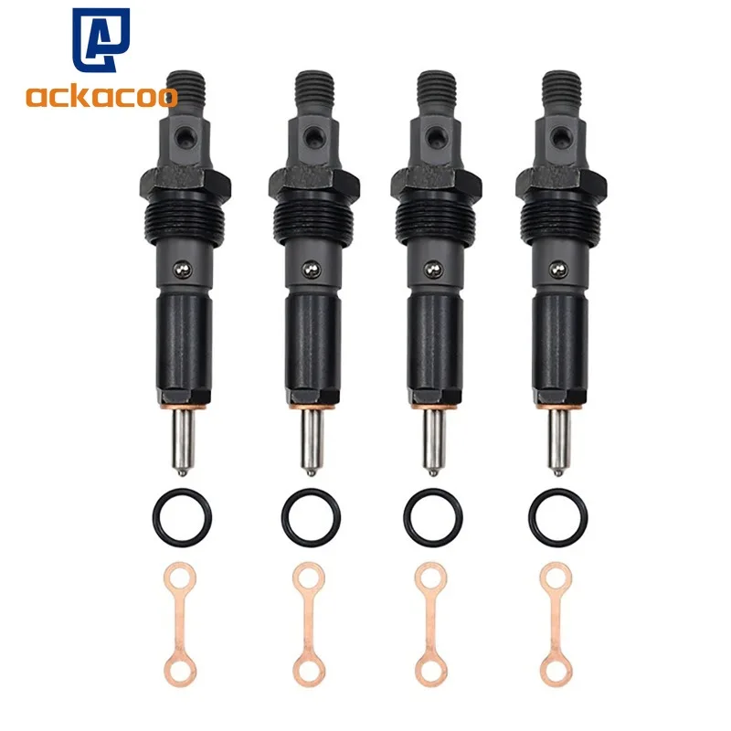 4PCS Fuel Injector Nozzle J909476 3909476 For Cummins 4BT 6BT 3.9L 5.9L & Case Tractor 1085C 1150E 1896 450C