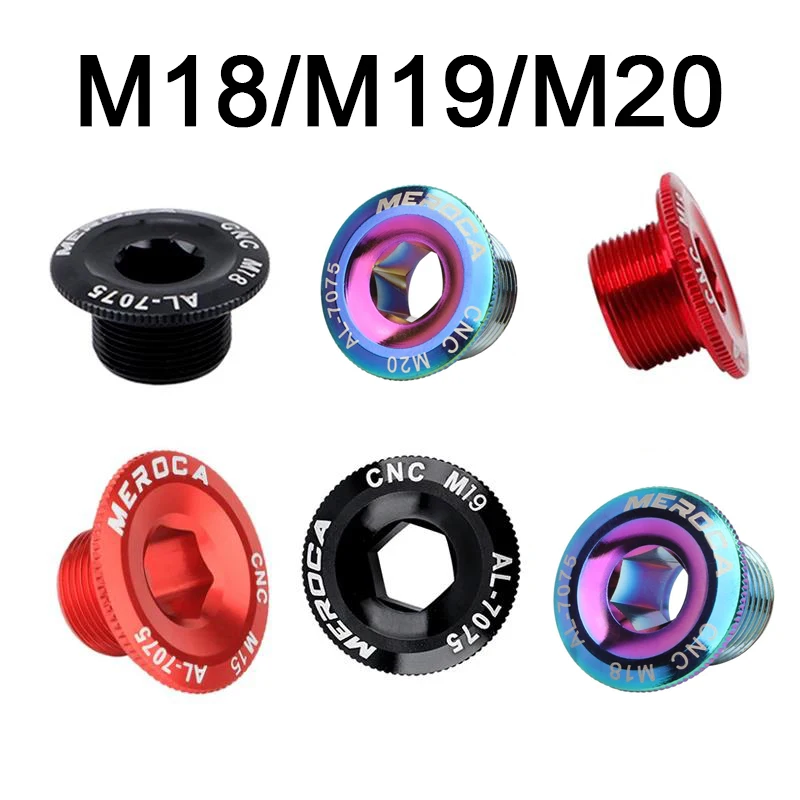 MTB Hollowtech Crank Bolt M18 M19 M20 Mountain Bike Crank Cover Crank Arm Bolt For IXF