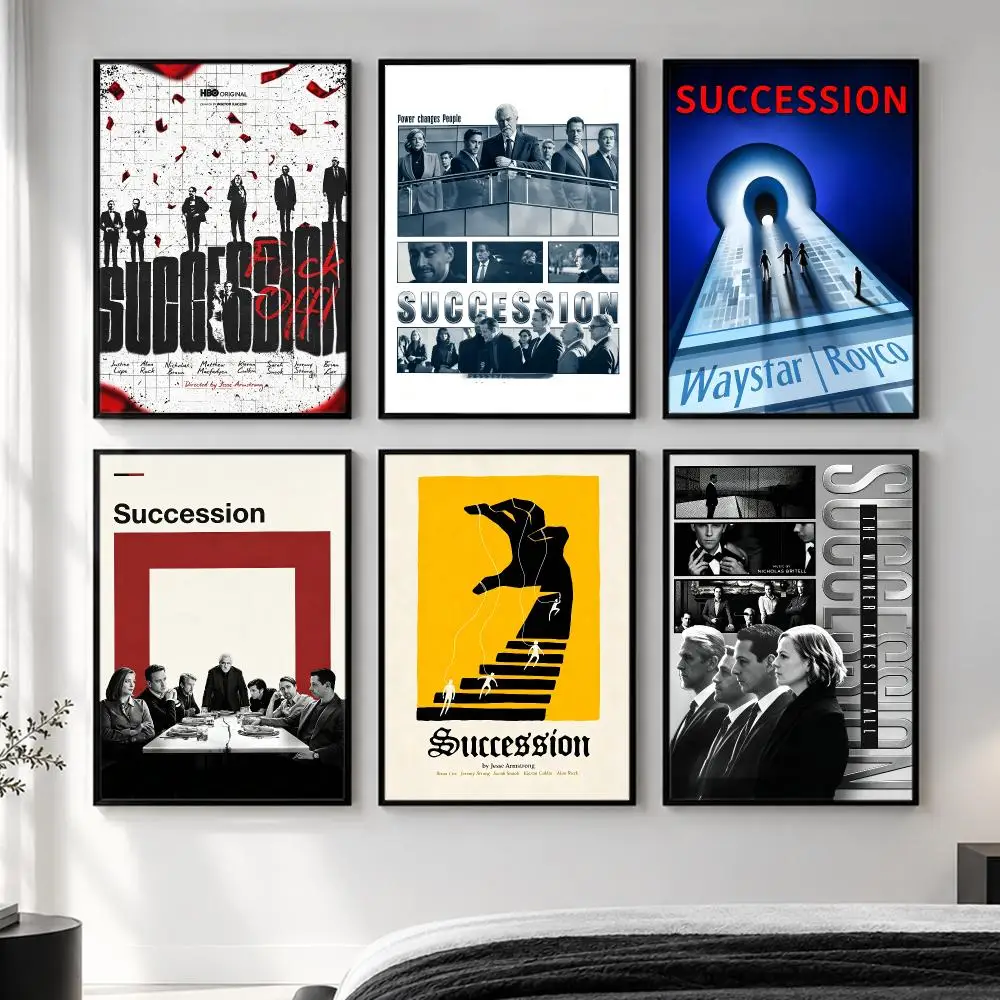 series Succession Poster  HD Poster Simple Home Decoration Suitable for Living Room Bedroom Corridor Gift Giving