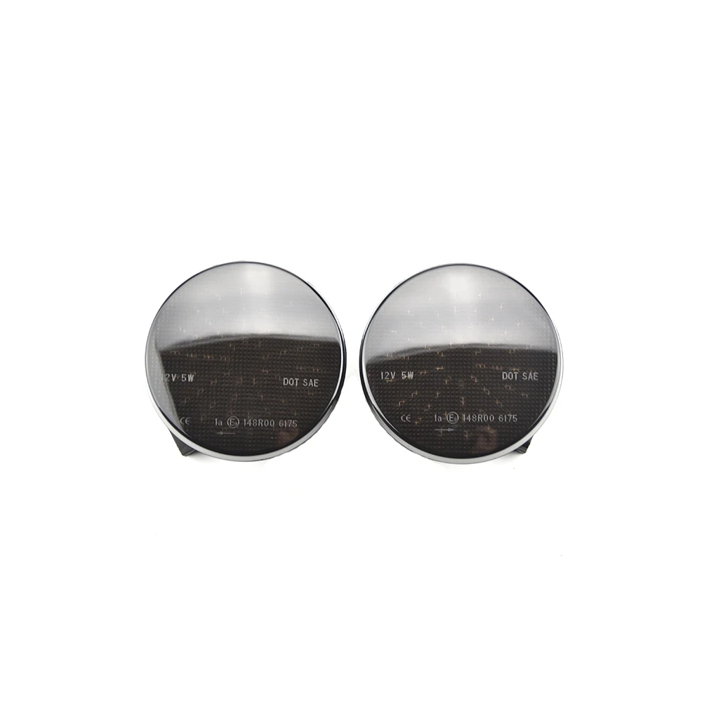 

2X Plug&Play steering Light LED Turn Signal Light Parking Side Marker Lamp Fender Smoke Lens For Jeep Wrangler JK
