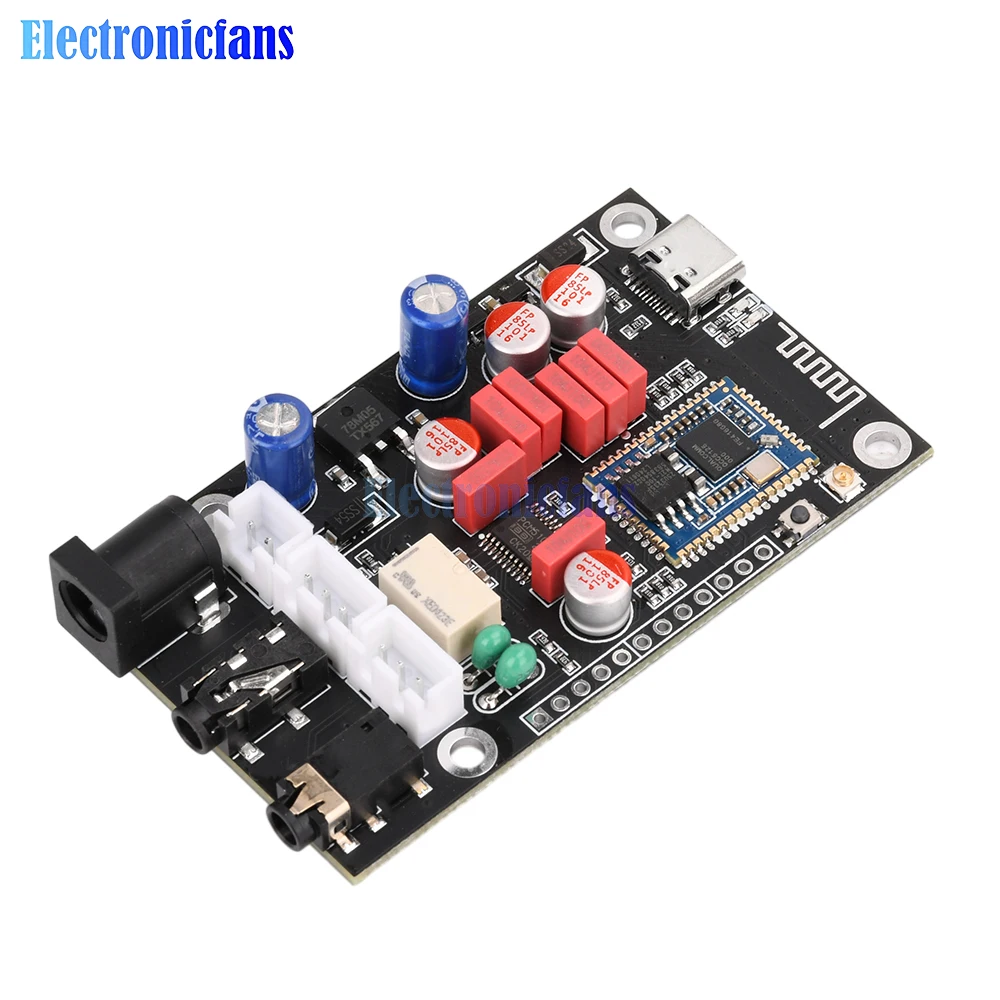 DC8-24V XY-LA02 Qualcomm QCC5125 High Temperature BT 5.1 Lossless Decoding Board APTX LDAC Lossless HD Sound Quality DIY Kit